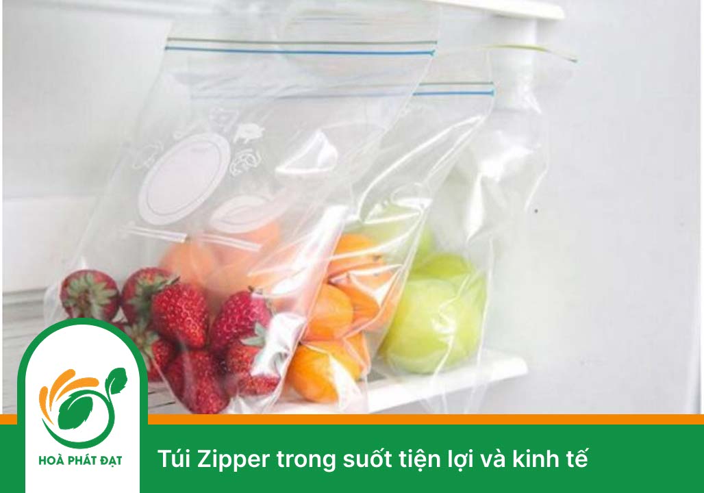Túi Zipper trong suốt tiện lợi và kinh tế